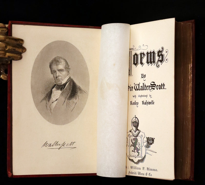 1861 Rare 1stED illustrated by Keeley Halswelle ~ Poetical Works of Walter Scott. Lady of the Lake.