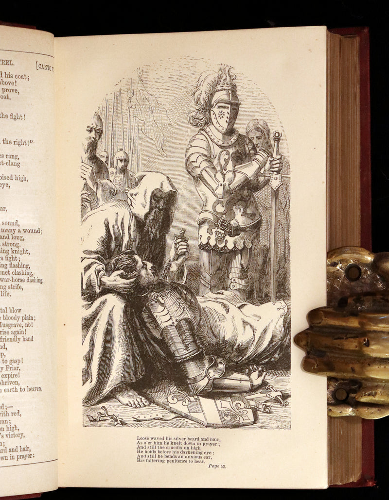 1861 Rare 1stED illustrated by Keeley Halswelle ~ Poetical Works of Walter Scott. Lady of the Lake.