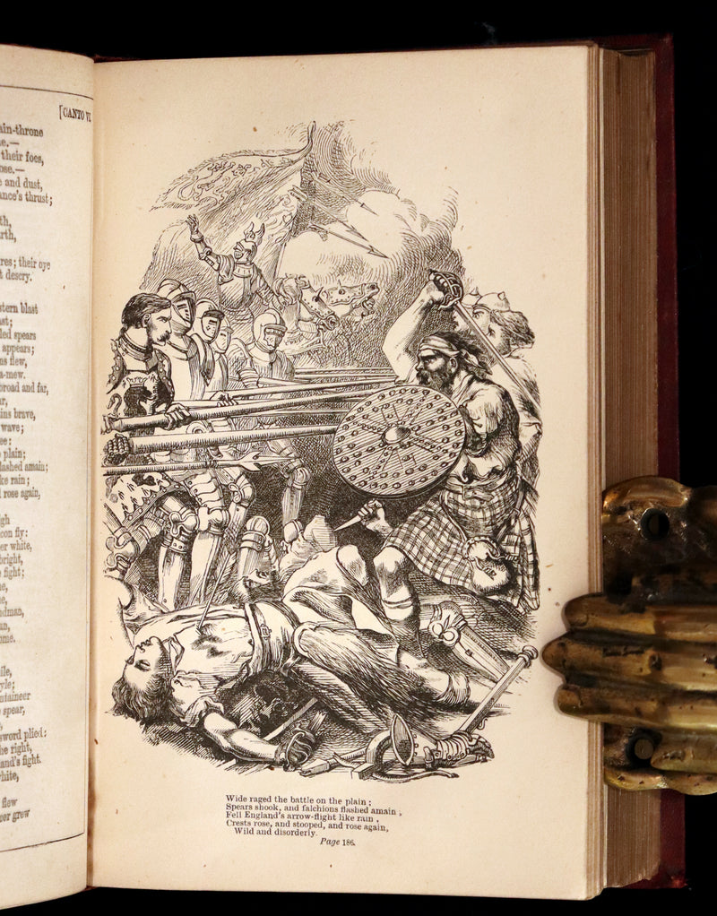 1861 Rare 1stED illustrated by Keeley Halswelle ~ Poetical Works of Walter Scott. Lady of the Lake.