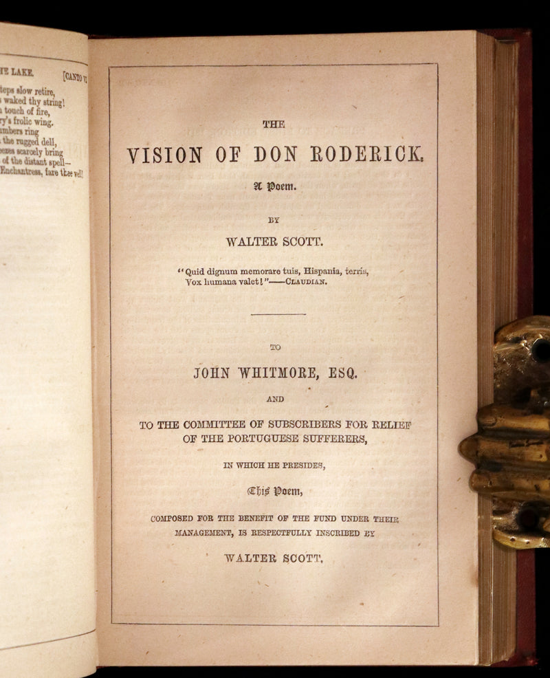 1861 Rare 1stED illustrated by Keeley Halswelle ~ Poetical Works of Walter Scott. Lady of the Lake.