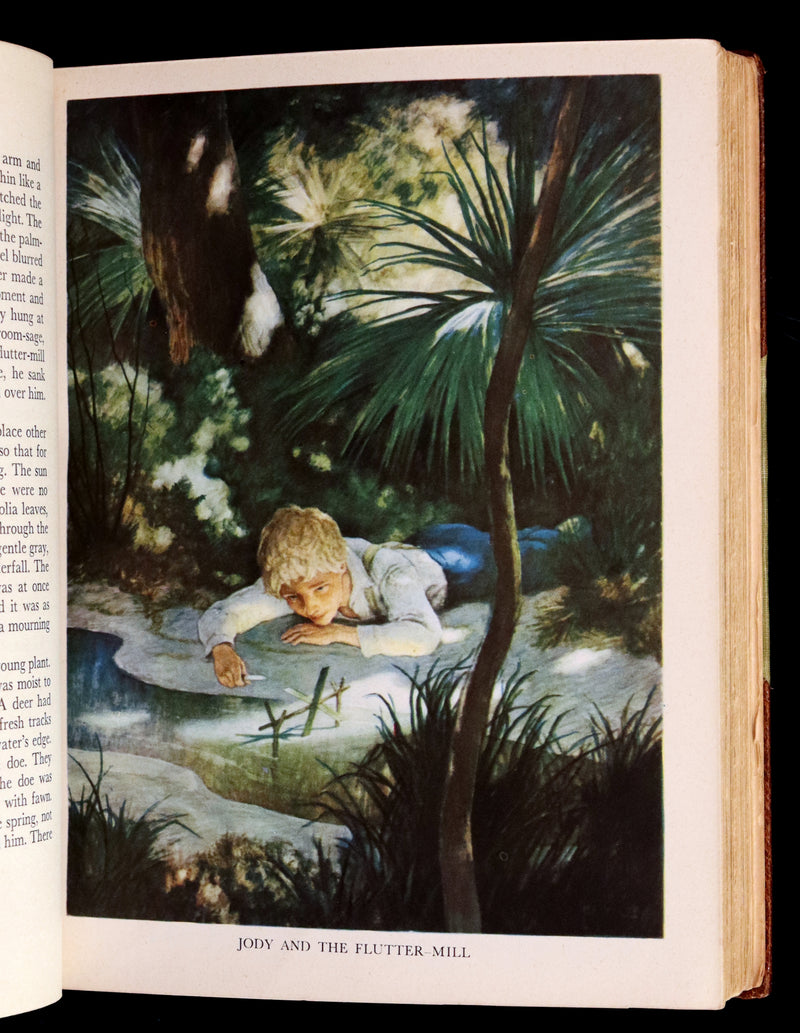 1944 Rare Book in Morocco - The Yearling by Marjorie Kinnan Rawlings, illustrated by N. C. Wyeth.