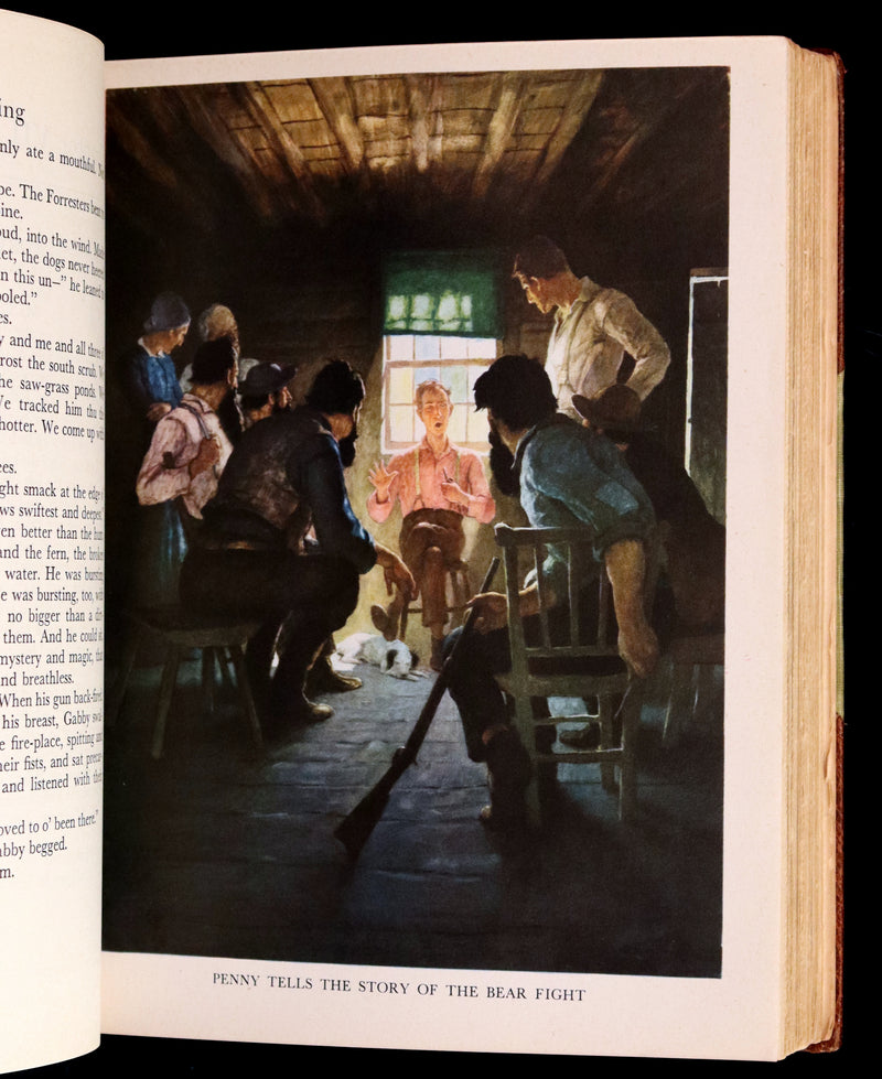 1944 Rare Book in Morocco - The Yearling by Marjorie Kinnan Rawlings, illustrated by N. C. Wyeth.