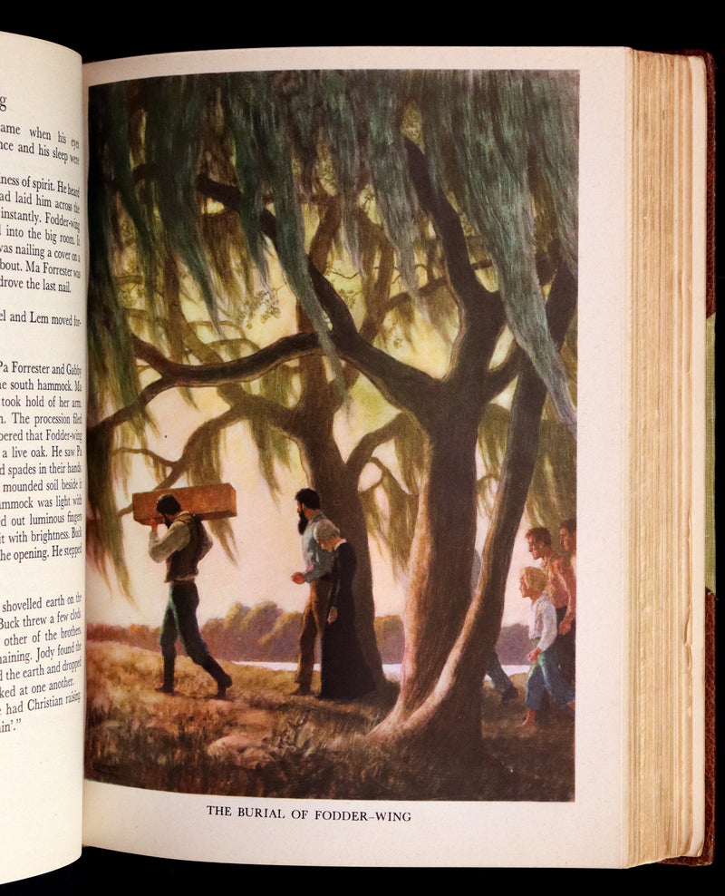 1944 Rare Book in Morocco - The Yearling by Marjorie Kinnan Rawlings, illustrated by N. C. Wyeth.