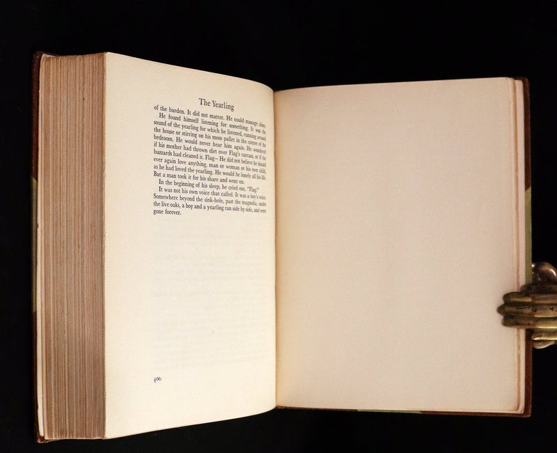 1944 Rare Book in Morocco - The Yearling by Marjorie Kinnan Rawlings, illustrated by N. C. Wyeth.