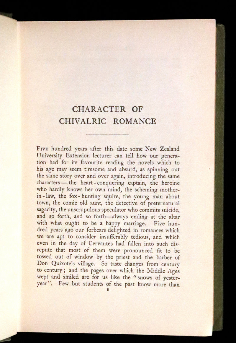 1912 Rare Book - Romance and Legend of Chivalry by A. R. Hope Moncrieff. Illustrated.