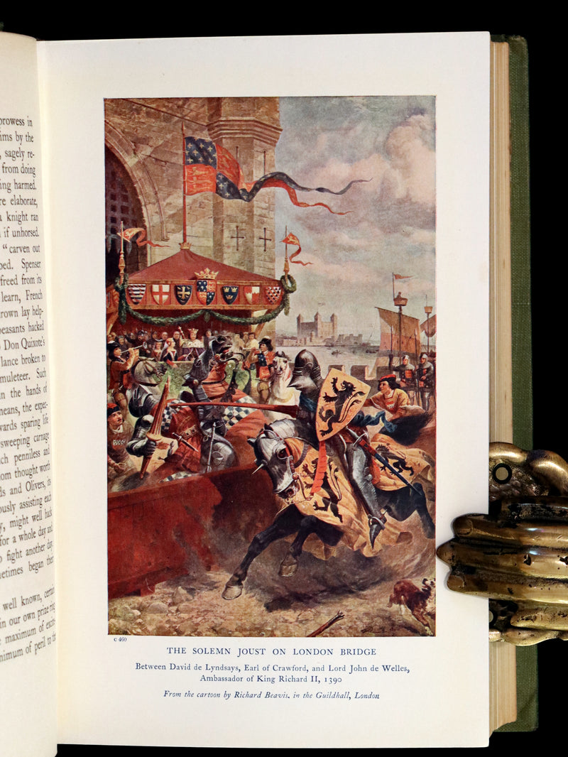 1912 Rare Book - Romance and Legend of Chivalry by A. R. Hope Moncrieff. Illustrated.