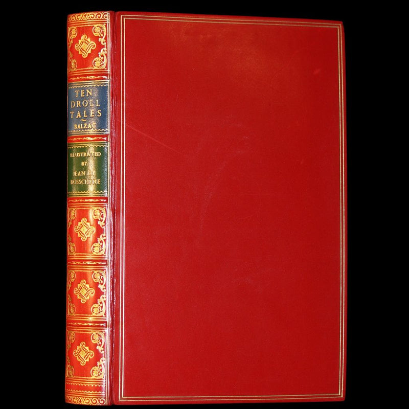 1926 Limited Curiosa bound by Bayntun - Balzac's Ten Droll Tales illustrated by Jean de Bosschère.