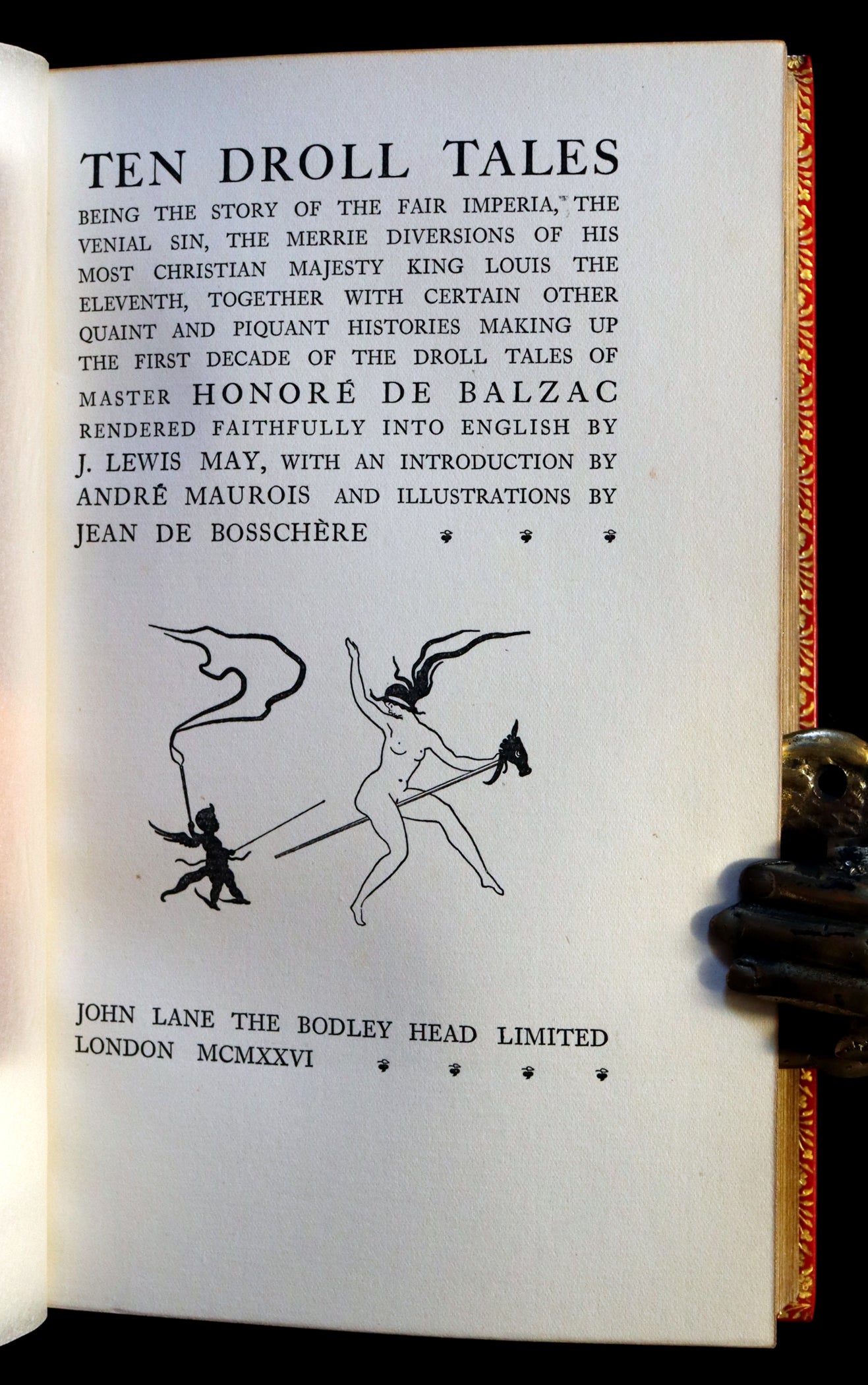 1926 Limited Curiosa bound by Bayntun - Balzac's Ten Droll Tales ...