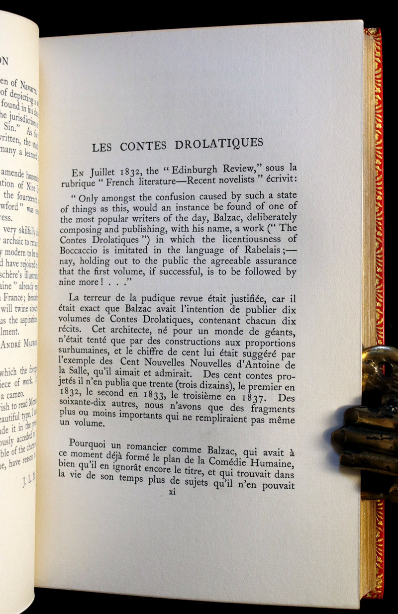 1926 Limited Curiosa bound by Bayntun - Balzac's Ten Droll Tales illustrated by Jean de Bosschère.