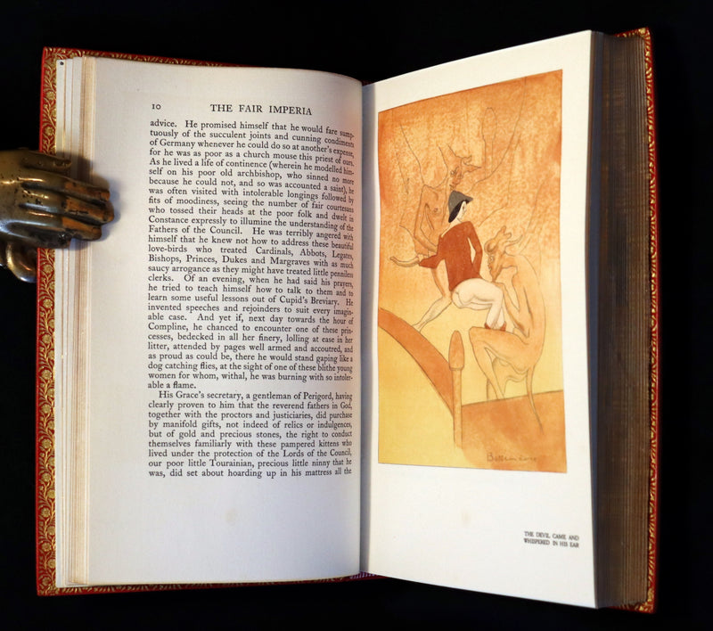 1926 Limited Curiosa bound by Bayntun - Balzac's Ten Droll Tales illustrated by Jean de Bosschère.