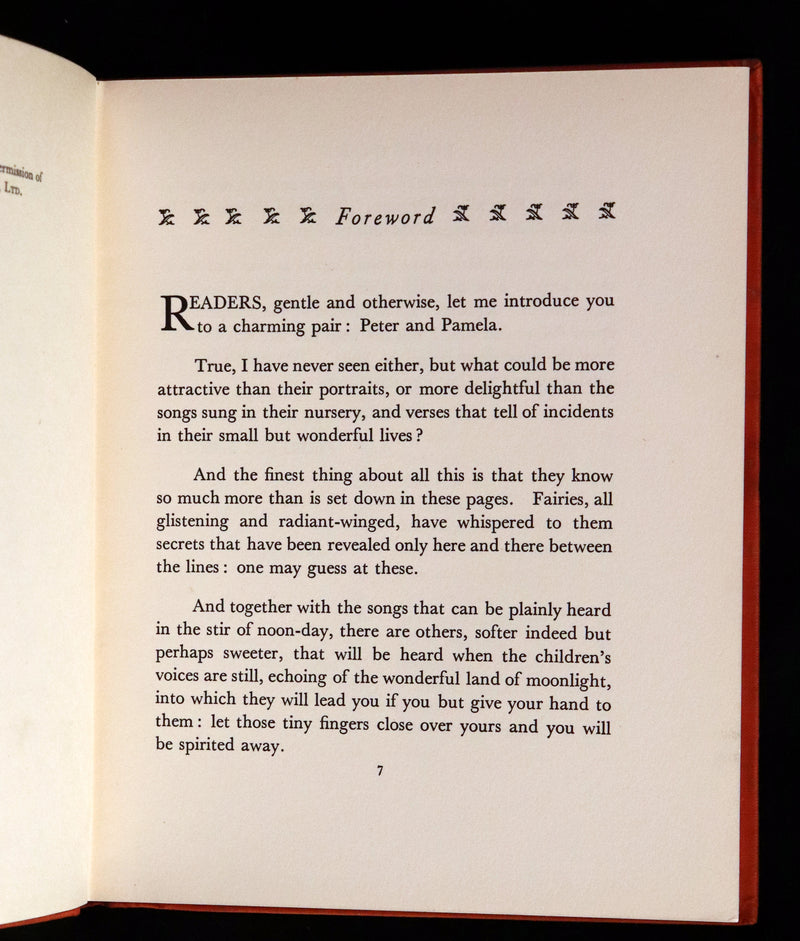 1931 First Edition inscribed by the Author - Furry Folk & Fairies by Margery Hart, Illustrated by Elizabeth Bevan & Norman Hart.