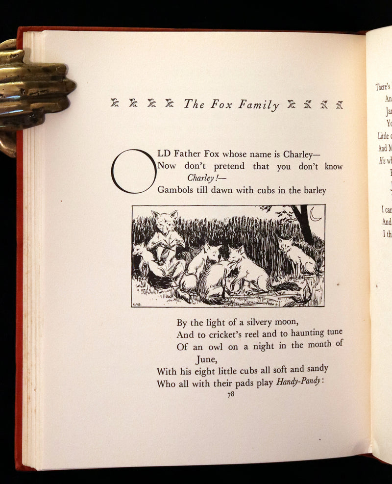 1931 First Edition inscribed by the Author - Furry Folk & Fairies by Margery Hart, Illustrated by Elizabeth Bevan & Norman Hart.