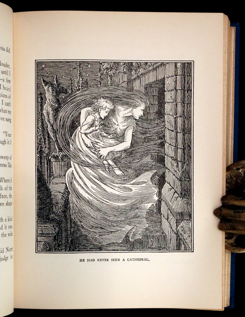 1924 Rare First Edition - At The Back of The North Wind Illustrated by Francis Donkin Bedford.