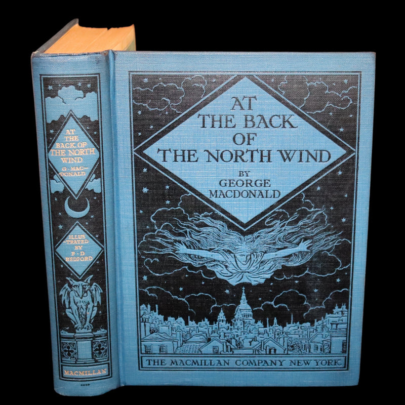 1924 Rare First Edition - At The Back of The North Wind Illustrated by Francis Donkin Bedford.