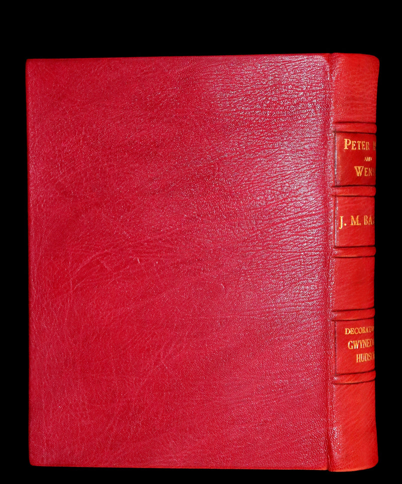 1931 Exquisite Binding - Peter Pan & Wendy. First Illustrated Edition by Gwynedd Hudson.