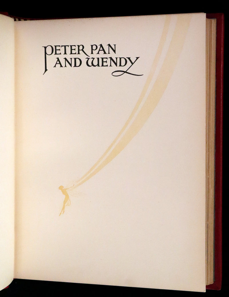 1931 Exquisite Binding - Peter Pan & Wendy. First Illustrated Edition by Gwynedd Hudson.