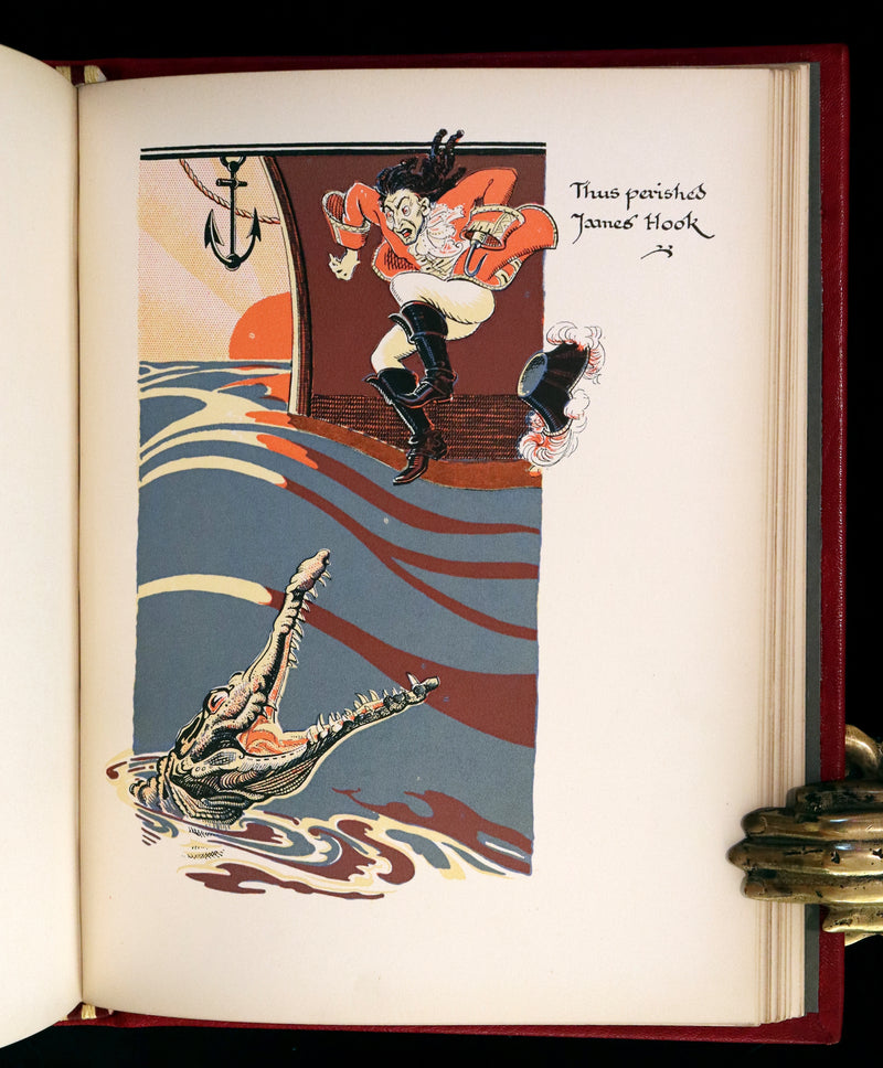 1931 Exquisite Binding - Peter Pan & Wendy. First Illustrated Edition by Gwynedd Hudson.