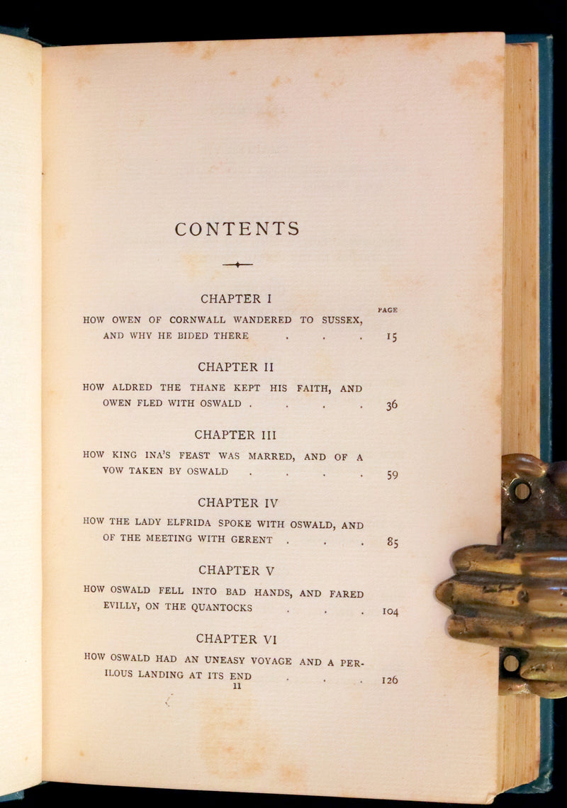 1904 Scarce First Edition - A Prince of Cornwall In The Days Of King Ina Of Wessex Illustrated by Lancelot Speed.