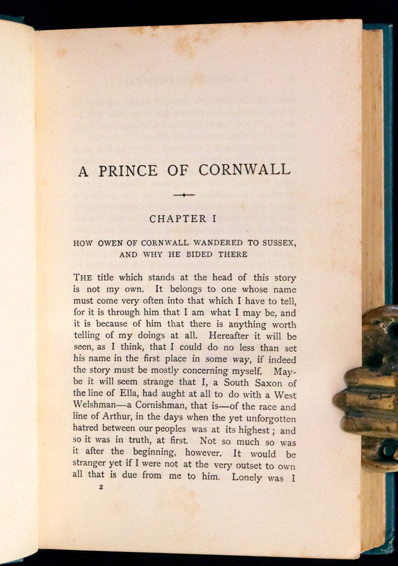 1904 Scarce First Edition - A Prince of Cornwall In The Days Of King Ina Of Wessex Illustrated by Lancelot Speed.