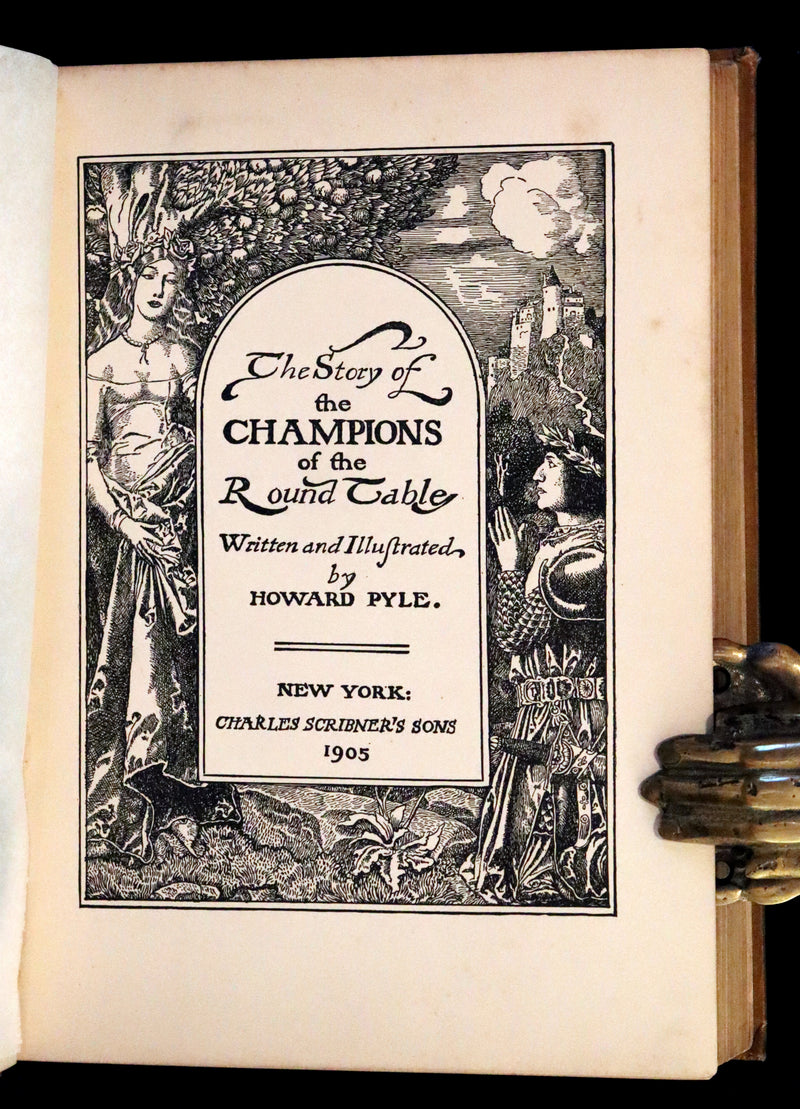 1905 Rare First Edition - King Arthur Tales, The Story of the Champions of the Round Table by Howard Pyle.