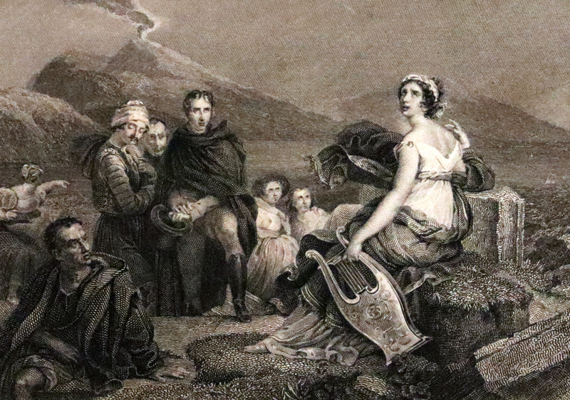 1833 Rare One volume First Edition - Corinne or Italy by Mme de Stael. Romanticism.