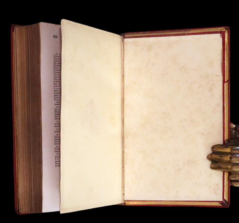 1833 Rare One volume First Edition - Corinne or Italy by Mme de Stael. Romanticism.