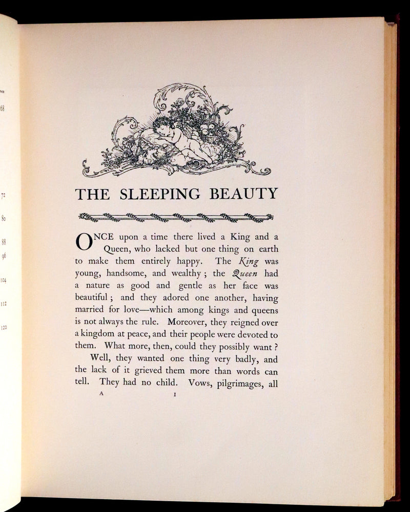 1910 Rare First Edition - Edmund Dulac's Sleeping Beauty and Other Fairy Tales. Illustrated.