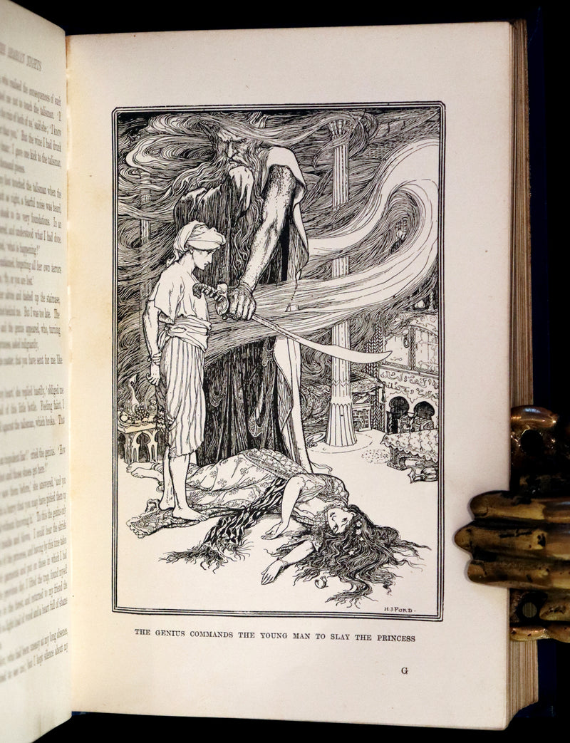 1898 Rare First Edition - The Arabian Nights by Andrew Lang Illustrated by Henry Justice Ford.