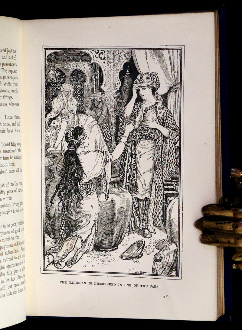 1898 Rare First Edition - The Arabian Nights by Andrew Lang Illustrated by Henry Justice Ford.