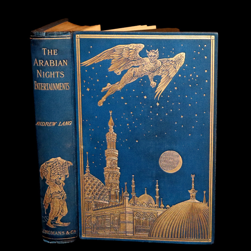 1898 Rare First Edition - The Arabian Nights by Andrew Lang Illustrated by Henry Justice Ford.
