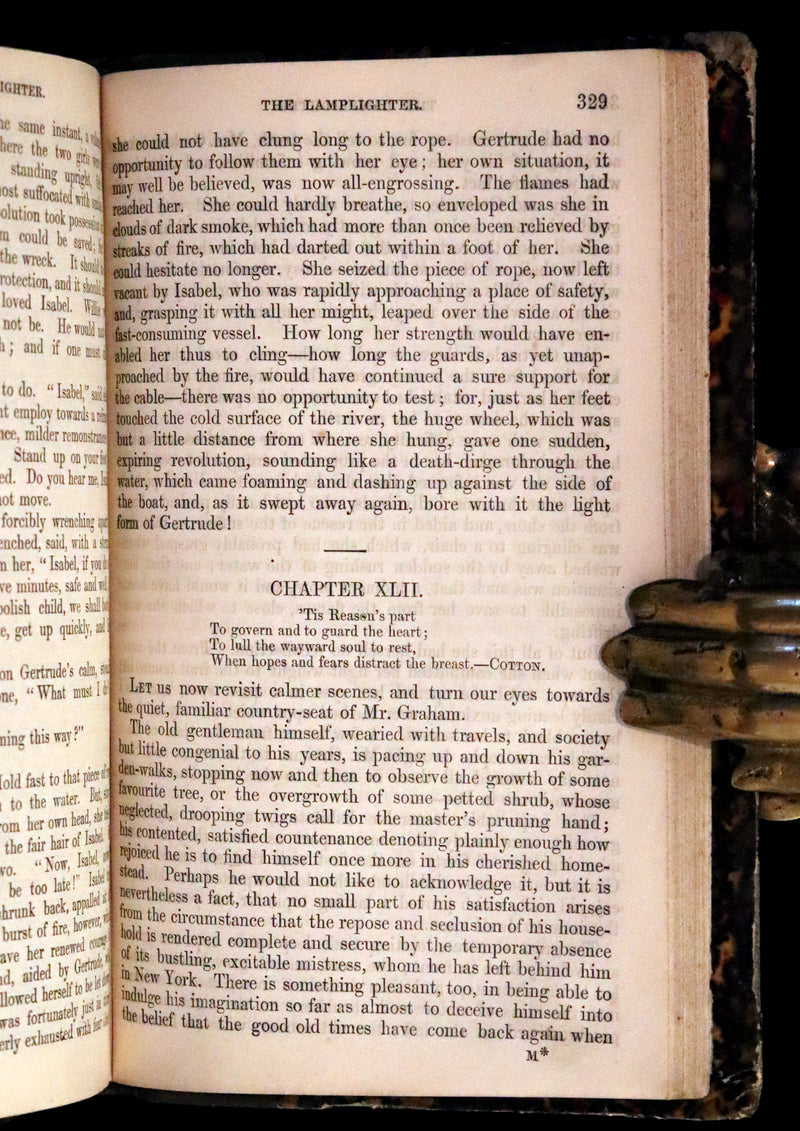 1854 Scarce Victorian First Edition - The Lamplighter by Maria Susanna Cummins.