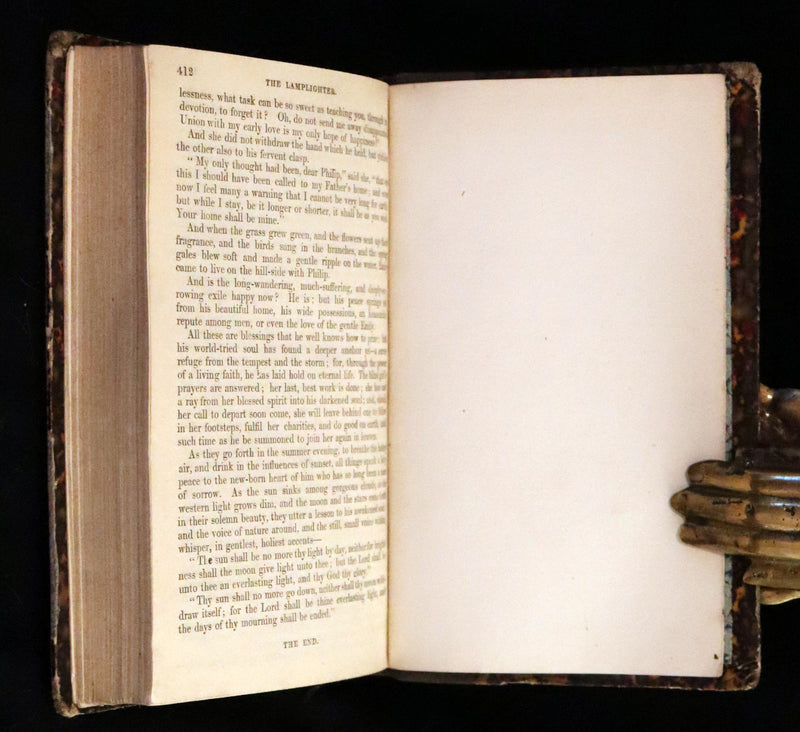 1854 Scarce Victorian First Edition - The Lamplighter by Maria Susanna Cummins.