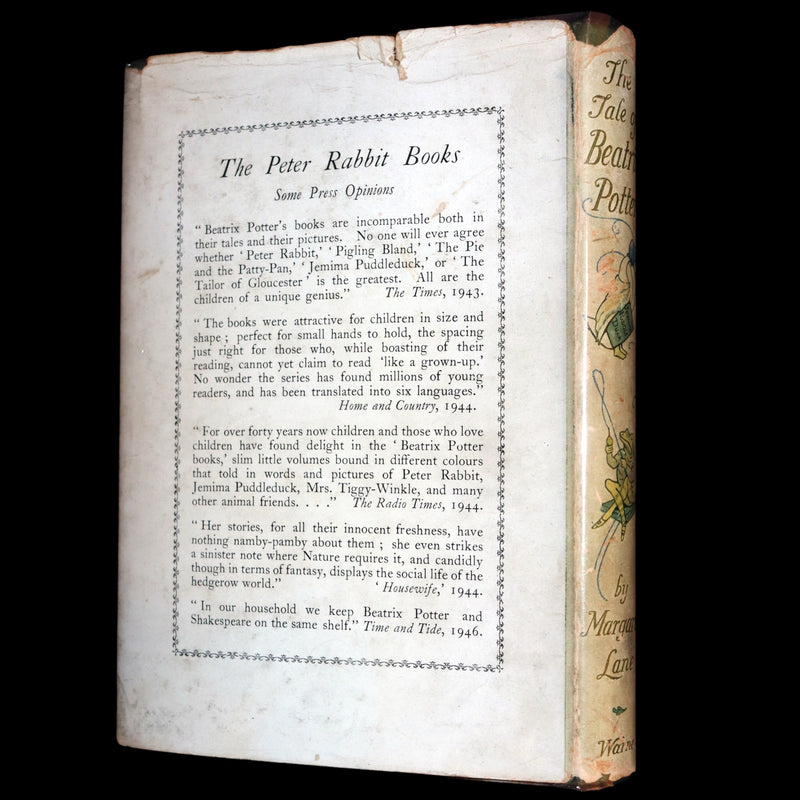 1946 Rare First Edition with Dust jacket - The Tale of Beatrix Potter, A Biography by Margaret Lane.