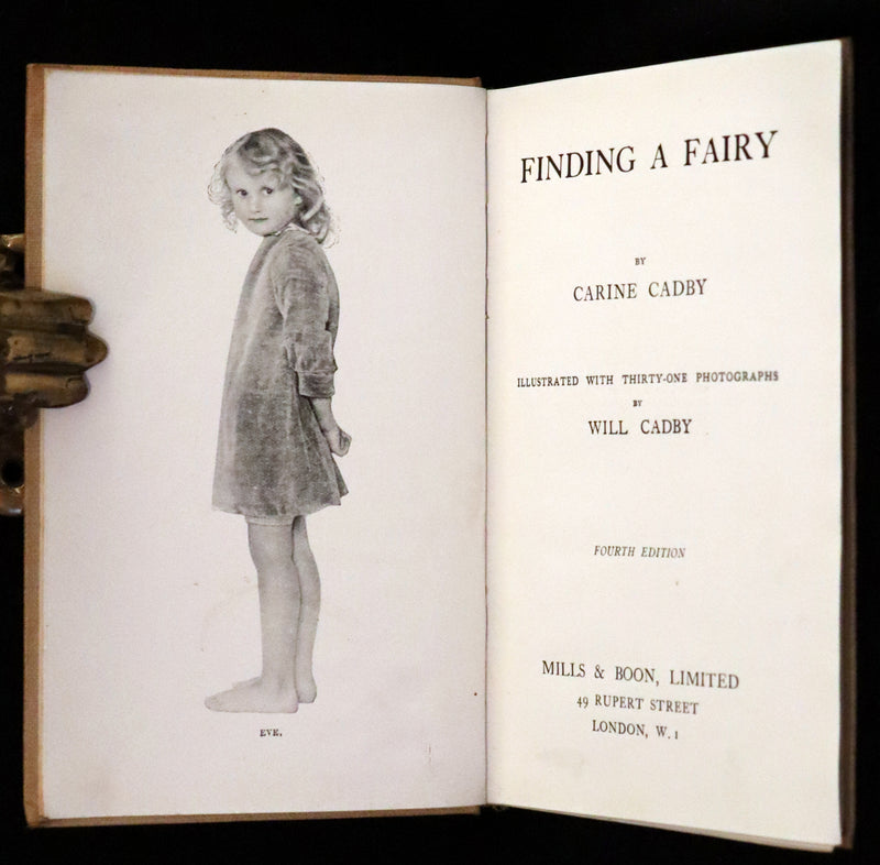 1922 Scarce Book - Finding a Fairy by Carine Cadby with photographs.