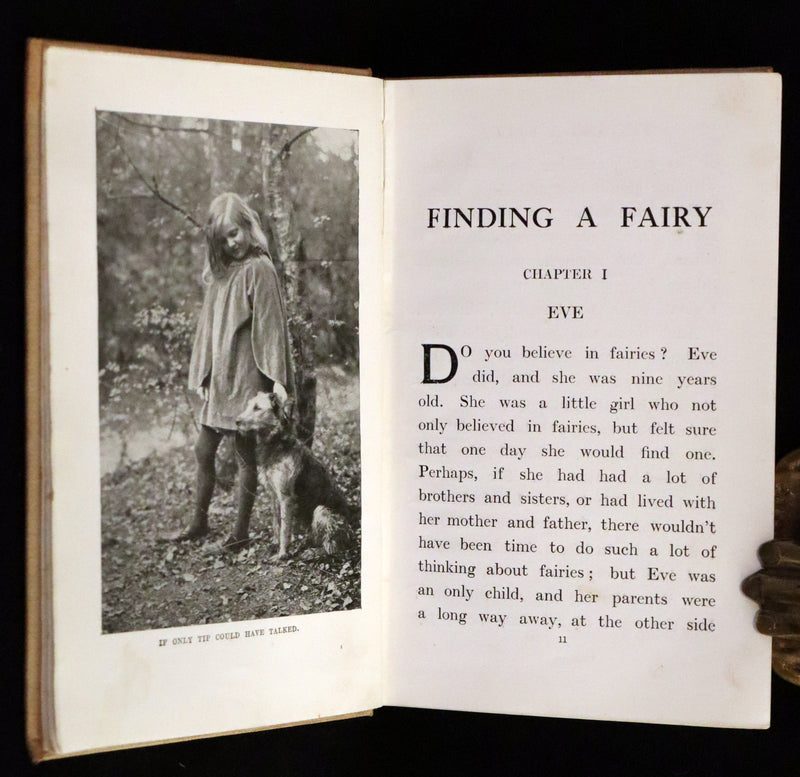 1922 Scarce Book - Finding a Fairy by Carine Cadby with photographs.
