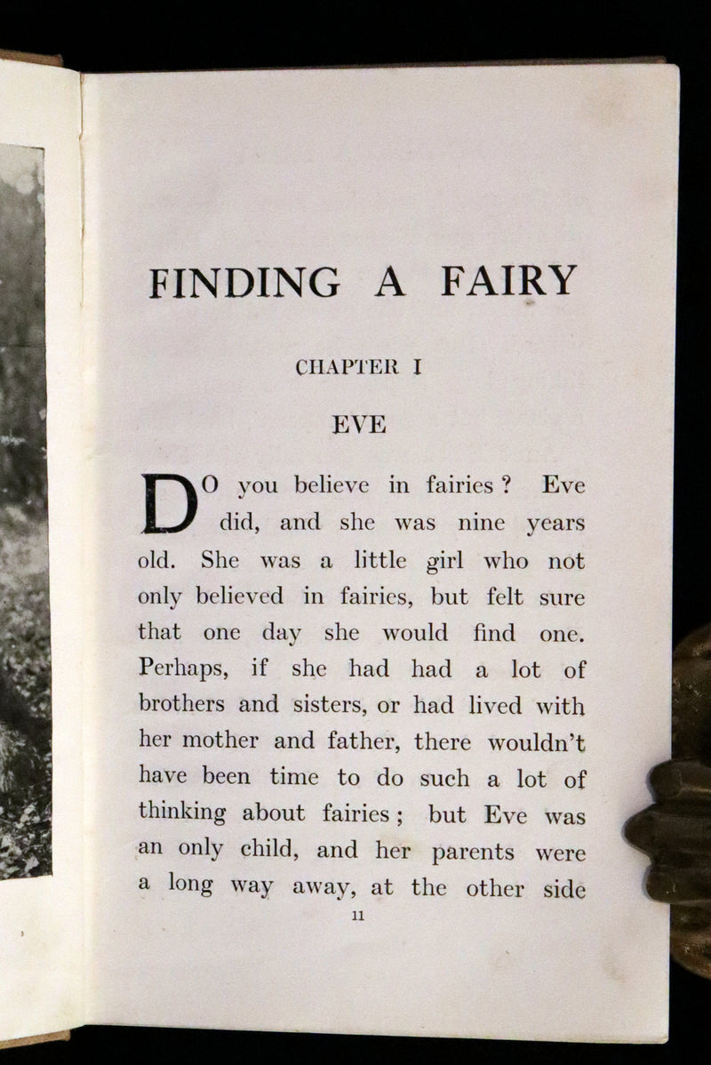 1922 Scarce Book - Finding a Fairy by Carine Cadby with photographs.