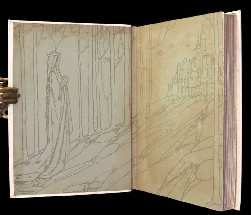 1912 Rare First Edition - Tennyson's Guinevere Illustrated by Pre-Raphaelite Florence Harrison.