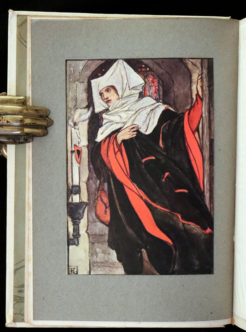 1912 Rare First Edition - Tennyson's Guinevere Illustrated by Pre-Raphaelite Florence Harrison.