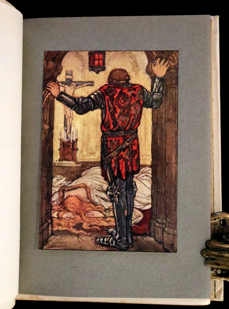 1912 Rare First Edition - Tennyson's Guinevere Illustrated by Pre-Raphaelite Florence Harrison.