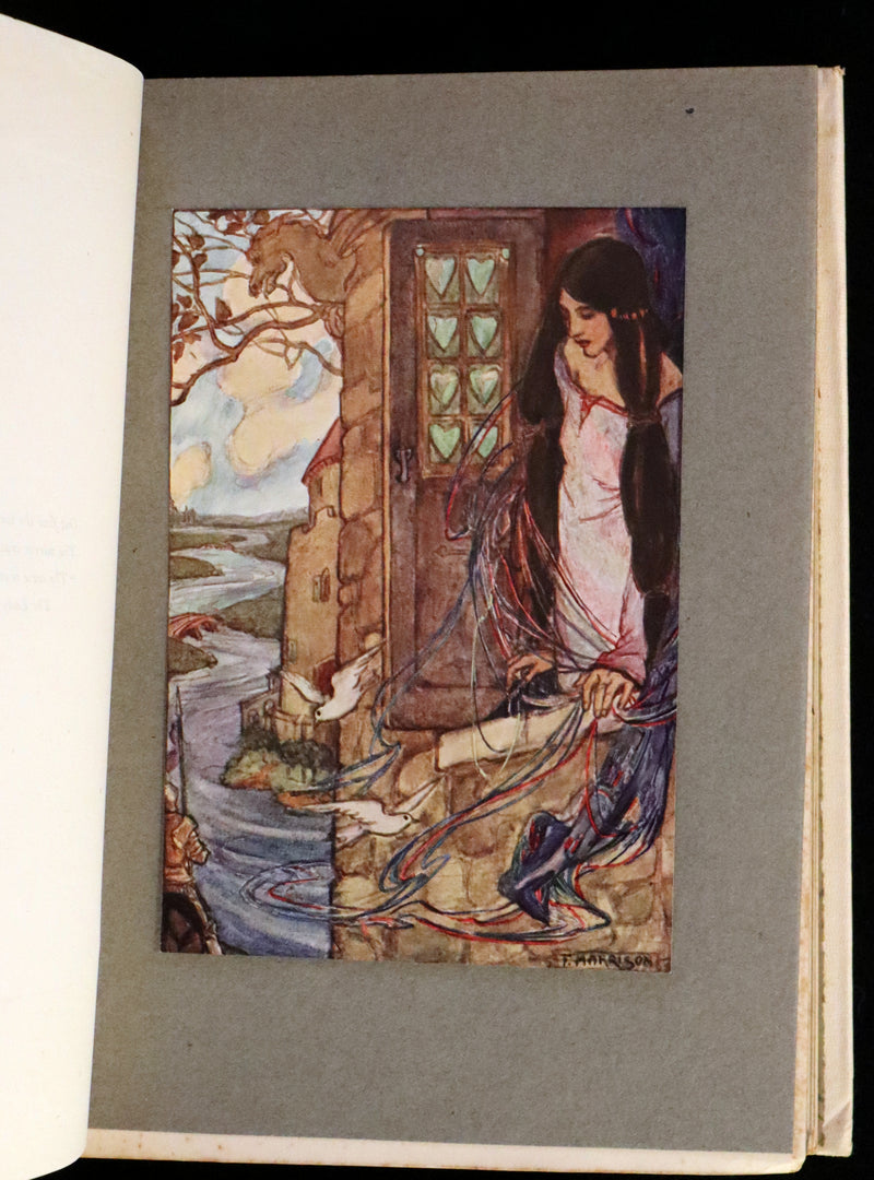 1912 Rare First Edition - Tennyson's Guinevere Illustrated by Pre-Raphaelite Florence Harrison.
