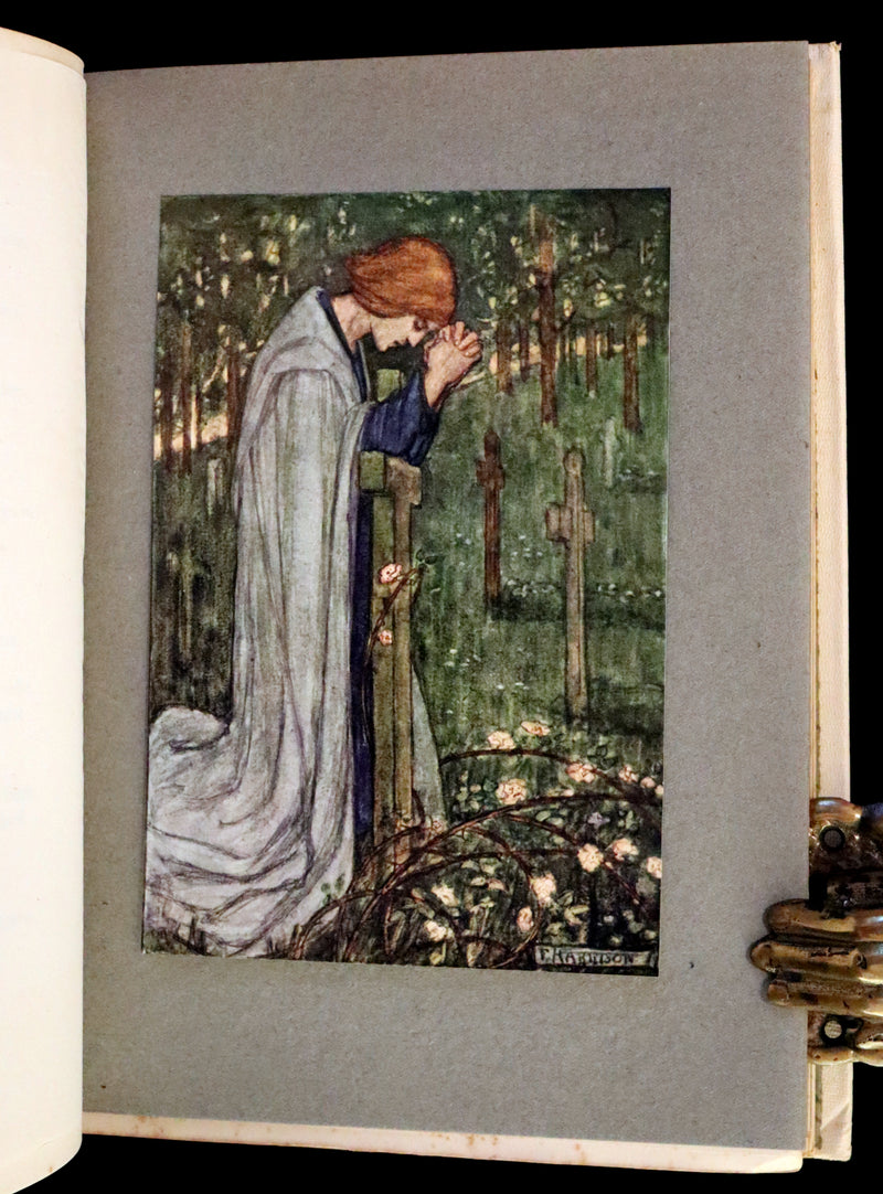 1912 Rare First Edition - Tennyson's Guinevere Illustrated by Pre-Raphaelite Florence Harrison.