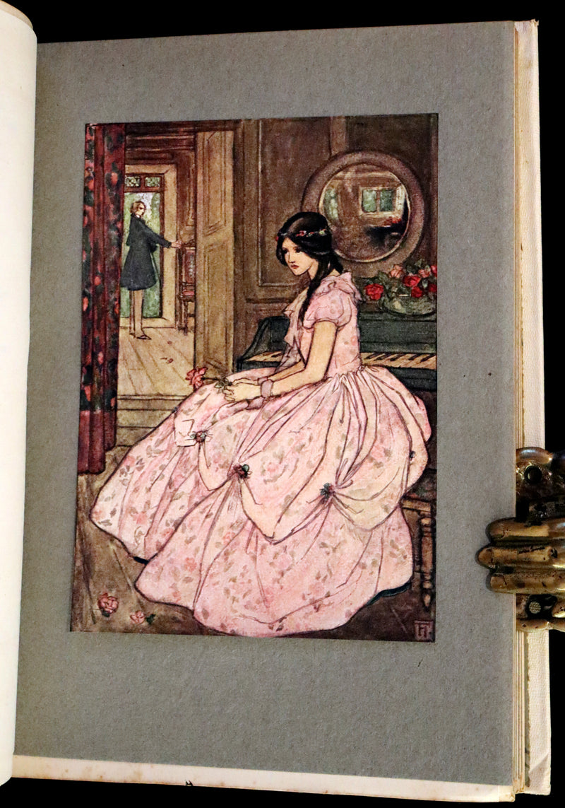 1912 Rare First Edition - Tennyson's Guinevere Illustrated by Pre-Raphaelite Florence Harrison.
