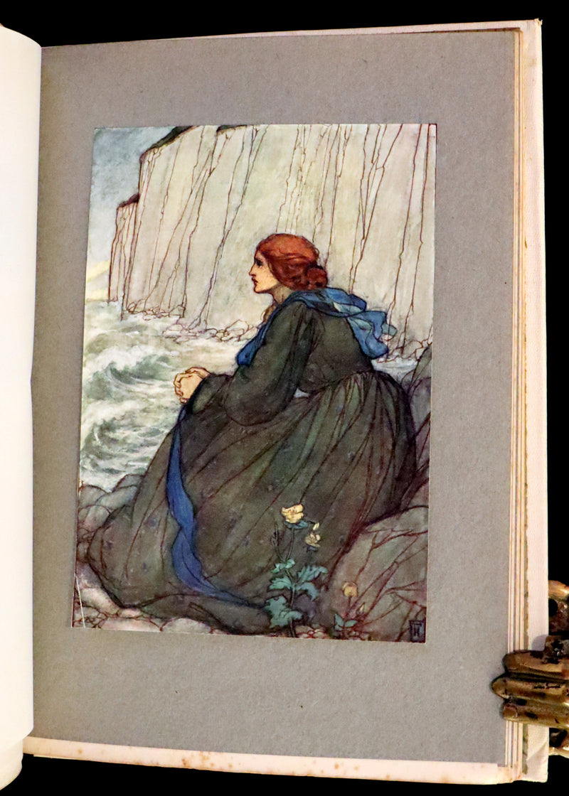 1912 Rare First Edition - Tennyson's Guinevere Illustrated by Pre-Raphaelite Florence Harrison.