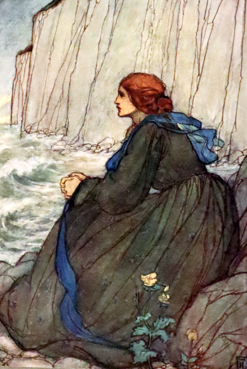 1912 Rare First Edition - Tennyson's Guinevere Illustrated by Pre-Raphaelite Florence Harrison.