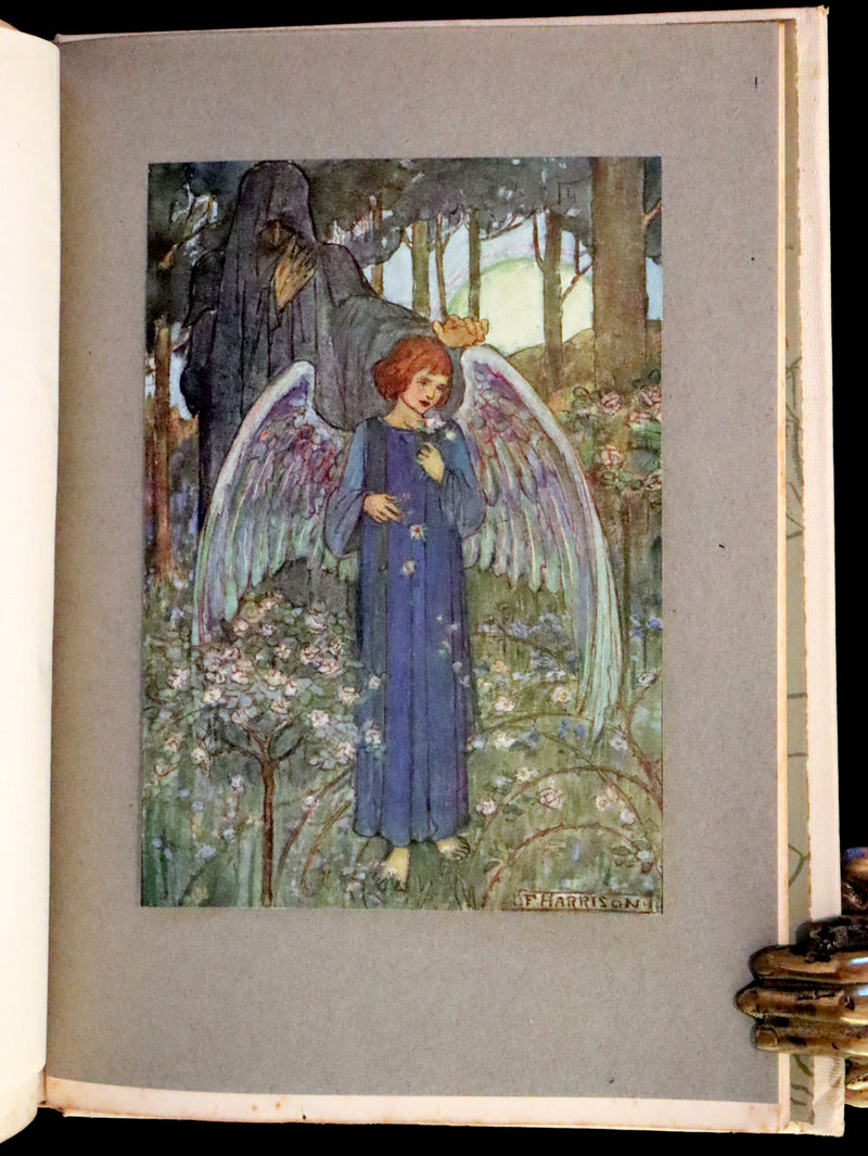 1912 Rare First Edition - Tennyson's Guinevere Illustrated by Pre-Raphaelite Florence Harrison.
