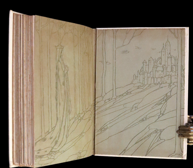 1912 Rare First Edition - Tennyson's Guinevere Illustrated by Pre-Raphaelite Florence Harrison.