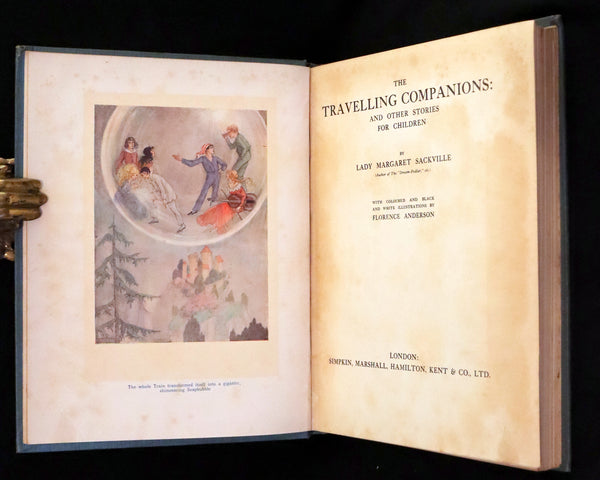 1915 Scarce First Edition - Sackville's Fairy Tales, The Travelling Companions Illustrated by Florence Anderson.