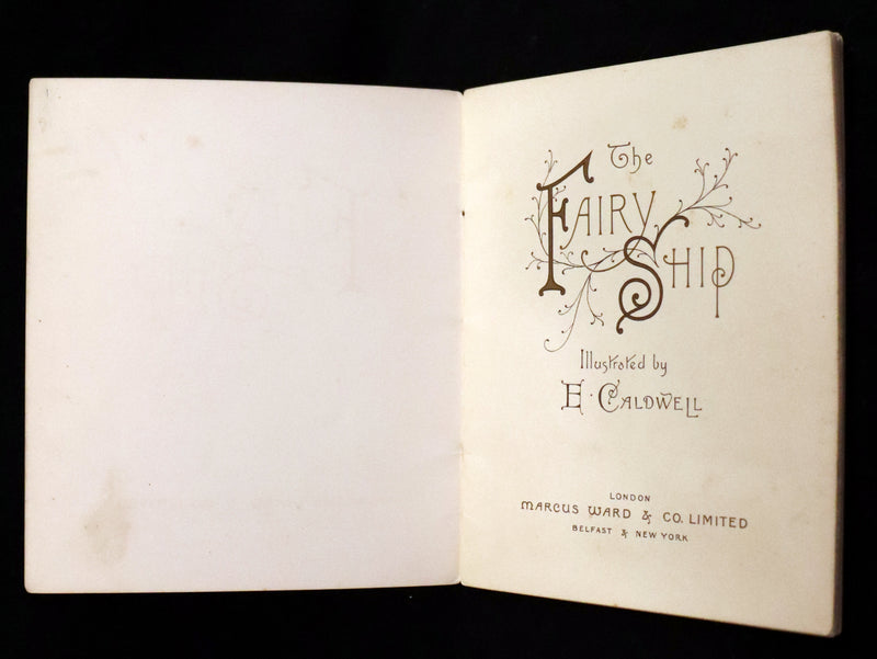 1890 Scarce Victorian Book ~ The Fairy Ship Illustrated by E. Caldwell.