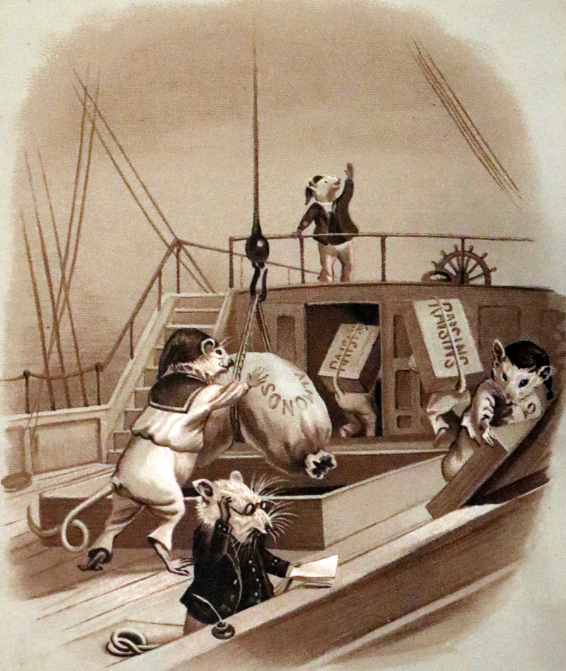 1890 Scarce Victorian Book ~ The Fairy Ship Illustrated by E. Caldwell.