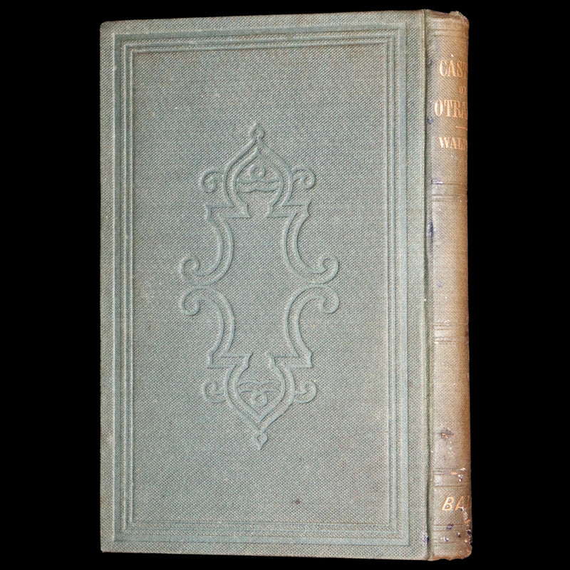 1854 Rare First US Edition - The Castle of Otranto, a Gothic Story Set in a haunted castle by Horace Walpole.